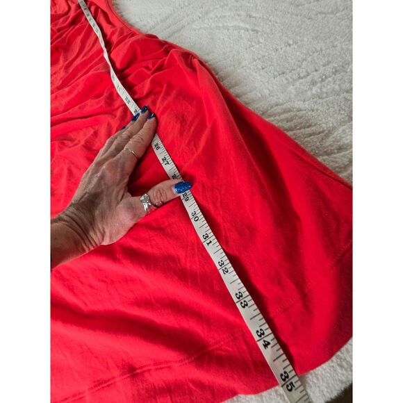 MNG by Mango EUC stretchy mini dress Small fire red orange - Picture 10 of 17